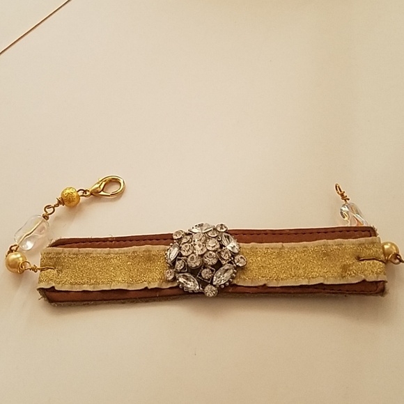 COPY - Shabby Chic Gold Bracelet - Picture 1 of 4